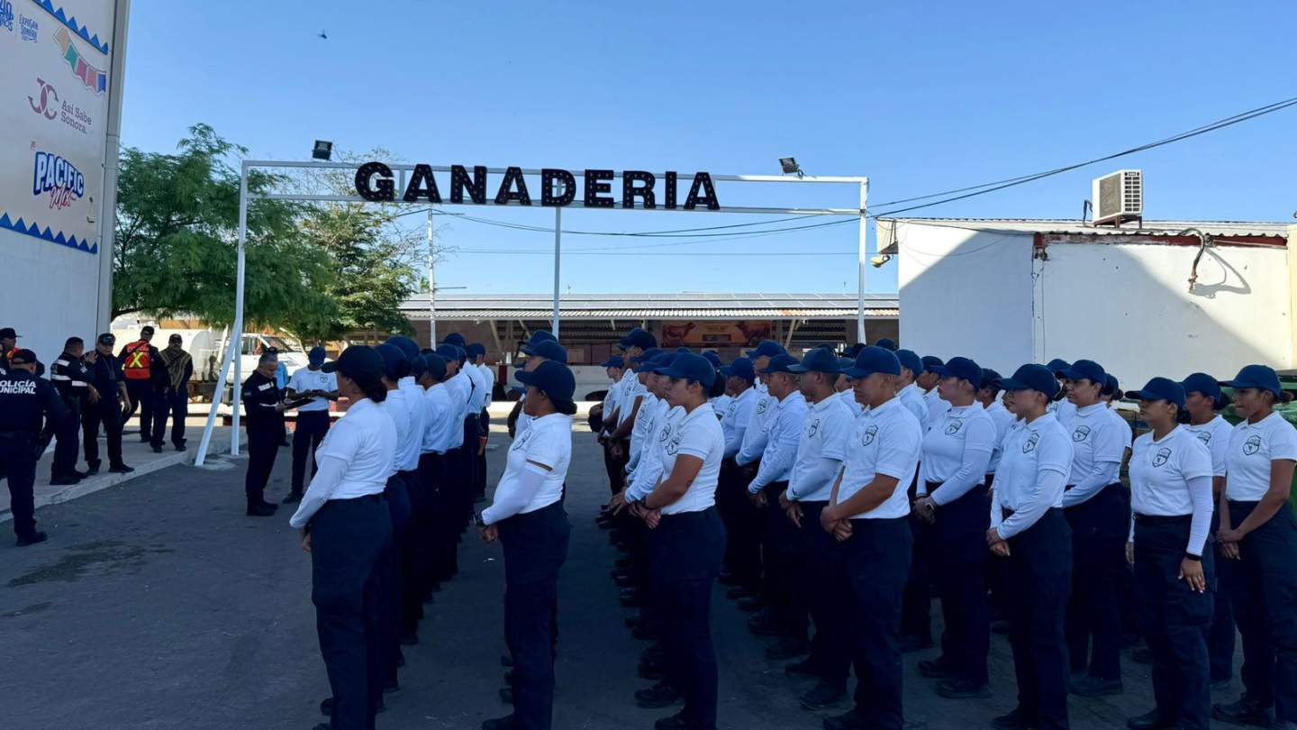 Cadetes de la generación ÁGUILA se suman a las labores de vigilancia en la Expo Ganadera 2025
